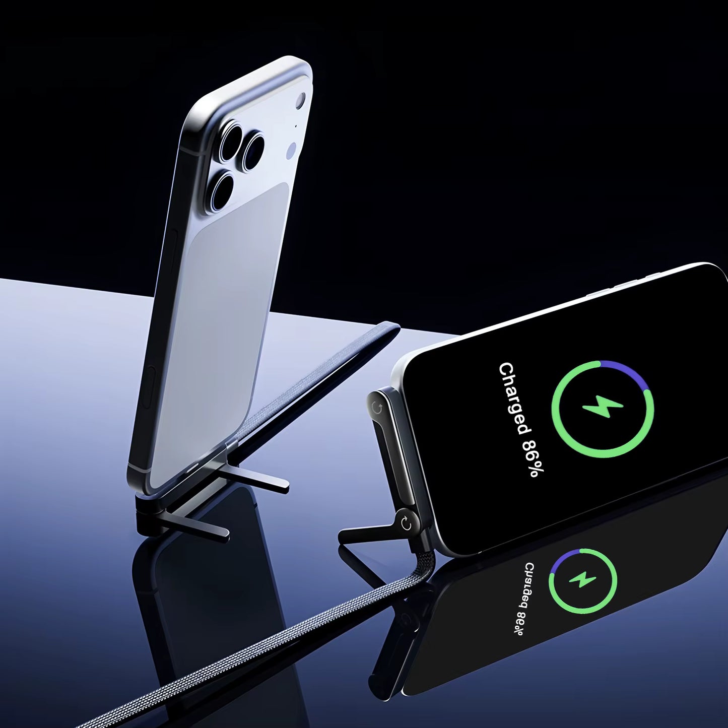 USB-C 240W Charging Cable with Built-In Phone Stand